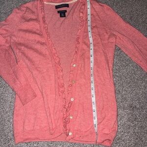 Banana Republic Cashmere Coral Cardigan Sweater